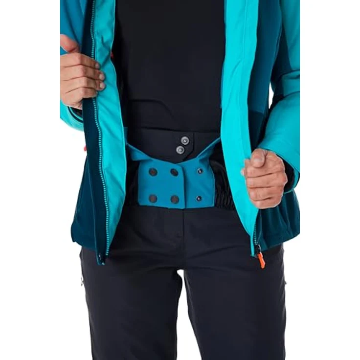 Killtec Damen Skijacke KSW 67 WMN, atmungsaktive und wasserdichte Winterjacke mit Colourblock Design, verstellbarer Kapuze und Schneefang – Bild 3