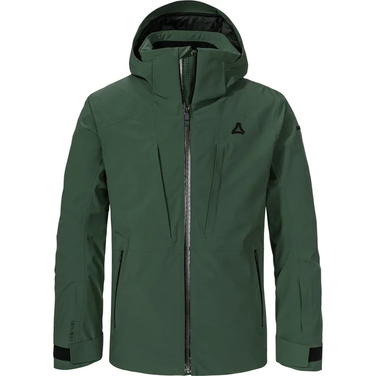 Schöffel Herren Outdoorjacke Style Pontre 50950, Funktionsjacke mit 20.000 mm Wassersäule, dunkelgrün, Größe 50