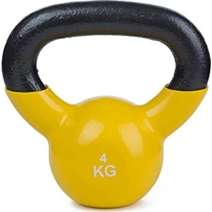 Sport-Thieme Kettlebell Vinyl | Kugelhantel, Gewichtskugel aus Gusseisen mit Soft-Vinyloberfläche | In acht Gewichtsvarianten: 4-24 kg | Markenqualität – Bild 2