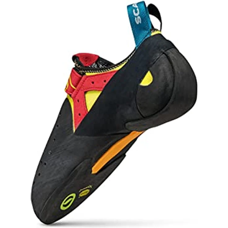 Scarpa Drago, Unisex Kletterschuhe mit abriebfester Gummisohle, Schwarz/Gelb, Größe 38 – Bild 6