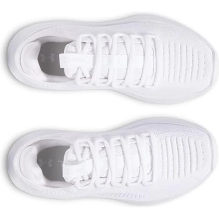 Under Armour UA Dynamic 2, Damen Laufschuhe mit reaktionsfreudiger Dämpfung und stabilem Halt, Weiss, Größe 38.5 – Bild 4