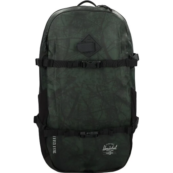 Herschel All Season Wanderrucksack 52.5 cm, 100% Polyester, grün, 35 cm x 12 cm