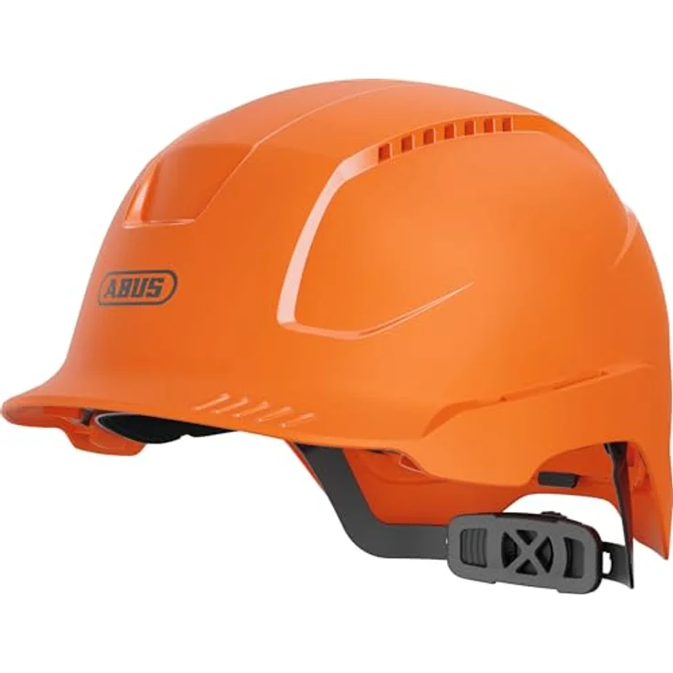 ABUS SCATOR Industrieschutzhelm, robuster Kopfschutz mit 6-Punkt-Textilaufhängung, Orange – Bild 4