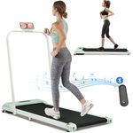 Merax Laufband elektrisch, Underdesk Treadmill, Klappbar 1-6 km/h, Bluetooth, LED-Display