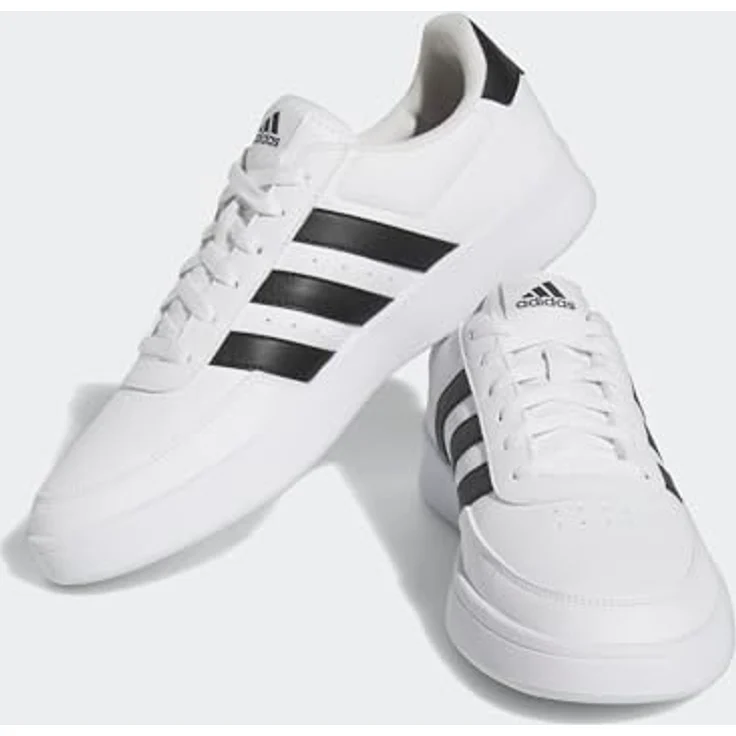 Adidas Breaknet 2.0 Sneakers Herren, minimalistischer Laufschuh aus 50% recyceltem Material, reguläre Passform, schwarz – Bild 6