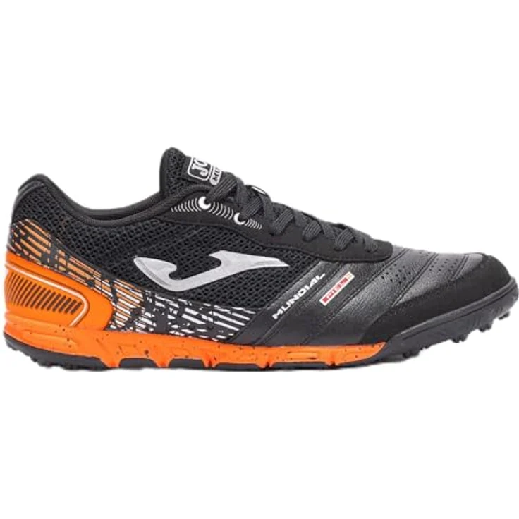 Joma Mundial Turf Fußballschuhe, Kunstrasenschuhe aus Leder mit VTS-Belüftungssystem und Flexo-Rillensystem, Schwarz, EU 43 – Bild 2