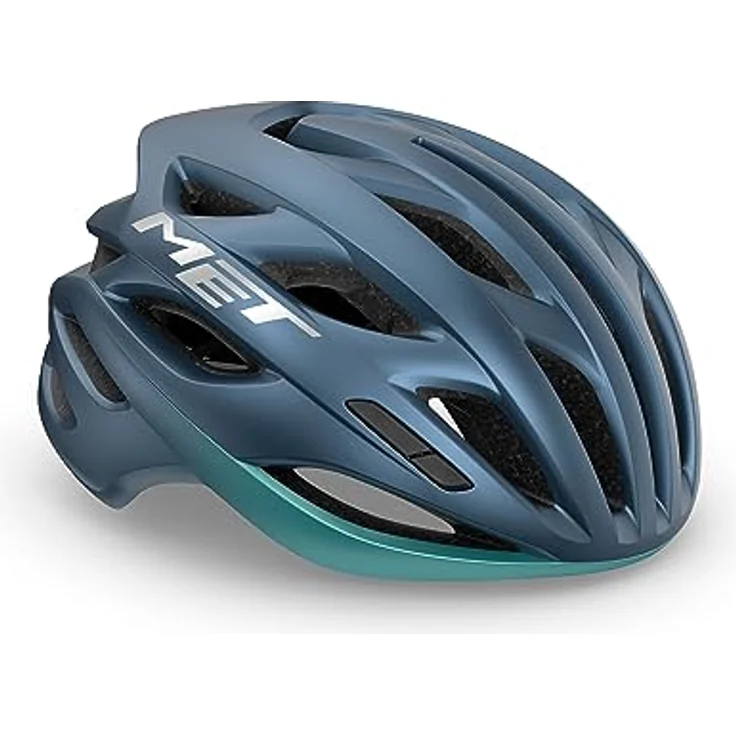 MET Estro MIPS, Rennradhelm in Navy Teal, Matt, Leichtbauweise mit 19 Belüftungsöffnungen, Gr. M (56-58 cm) – Bild 1