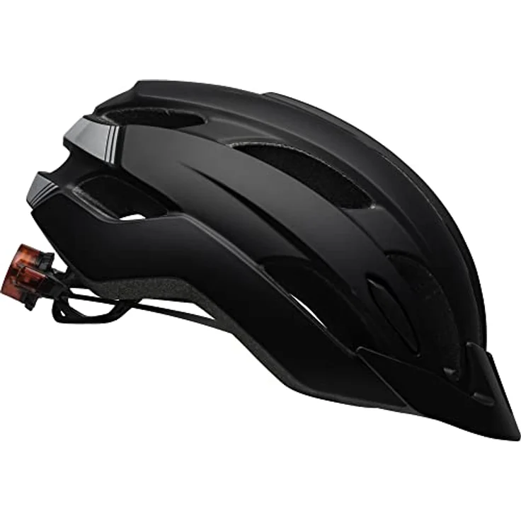 Bell Trace LED, Fahrradhelm in matt Schwarz mit Ergo Fit, LED-Rücklicht und 16 Belüftungsöffnungen – Bild 3