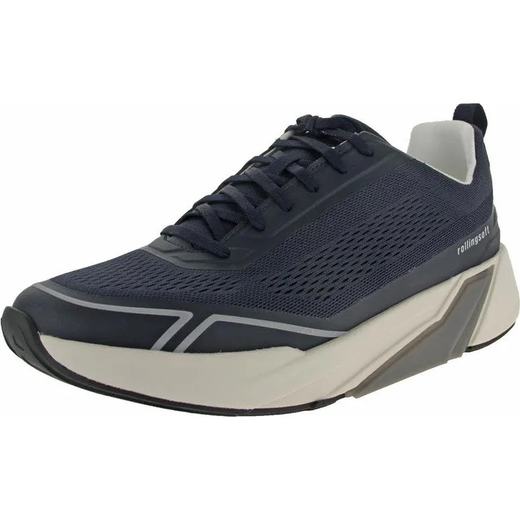 Gabor Rollingsoft Herren Halbschuhe 44,5, Lederimitat/Textil, rutschfeste EVA-Sohle, Weite G