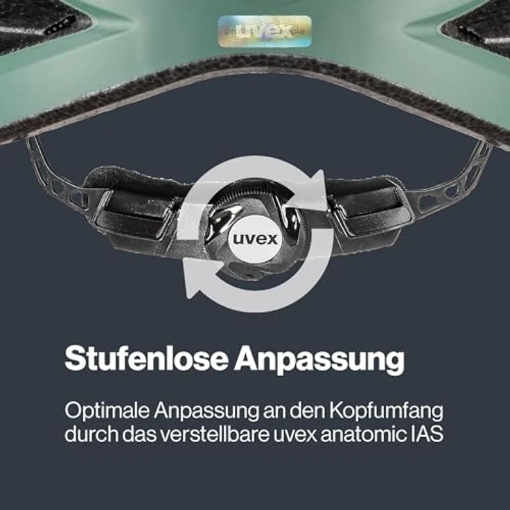 Uvex Allround-Helm CC, Leichter Fahrradhelm für Damen und Herren mit individueller Größenanpassung und optimaler Belüftung – Bild 5