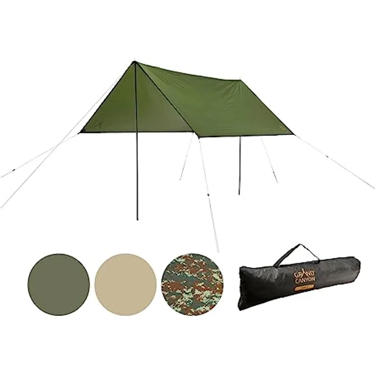 Grand Canyon Zuni 3, Tarp für 3 Personen, 2.50 kg, wasserdicht mit UV-Schutz über 50, vielseitig einsetzbar