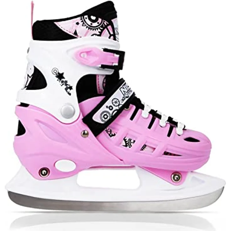 NILS EXTREME Inlineskates 4-IN-1 Inliner Schlittschuhe Rollschuhe Eishockey, verstellbare Größe und wechselbare Kufen – Bild 3