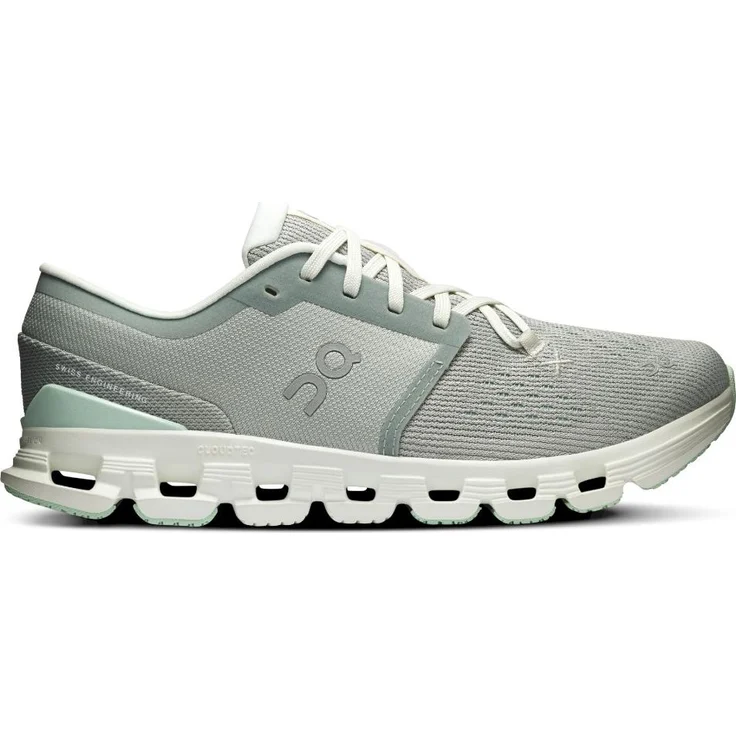 ON Cloud X 4 Damen Laufschuhe, atmungsaktiv, grau, EU 39, mit Helion™-Superfoam und reflektierenden Details