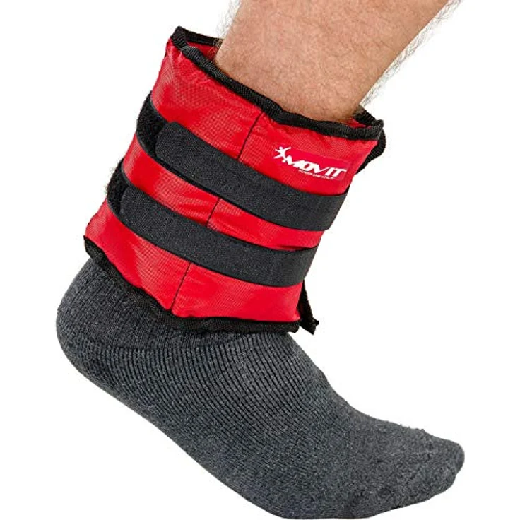 MOVIT 2er Set Gewichtsmanschetten für Hand- und Fußgelenke 2x 0,5kg Laufgewichte gelb, ideal für Wandern, Joggen, Gymnastik und Reha - Preisvergleich – Bild 4