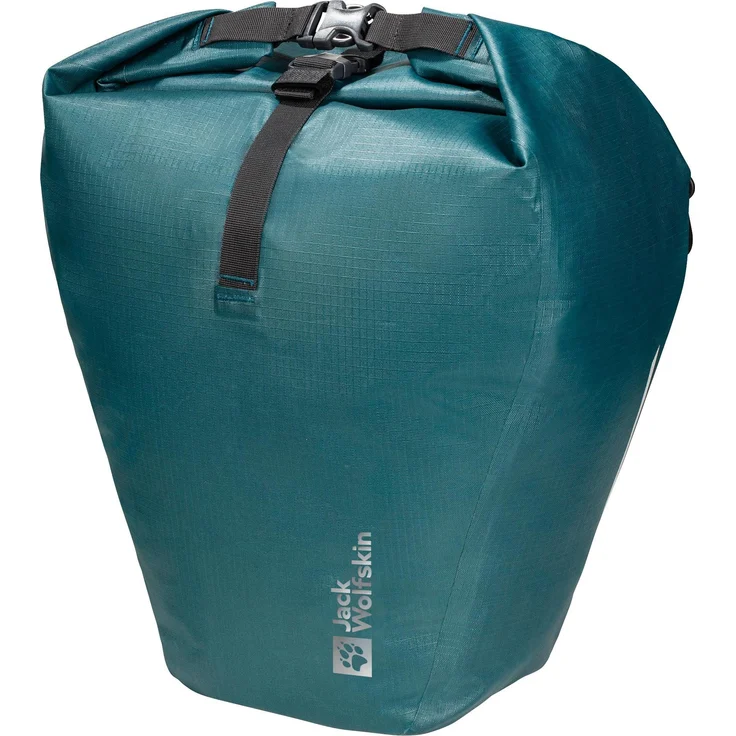 Jack Wolfskin Velotasche, 29 l Gepäckträgertasche aus strapazierfähigem Polyamid, wasserdichtes Hauptfach, verstellbarer Umhängeriemen