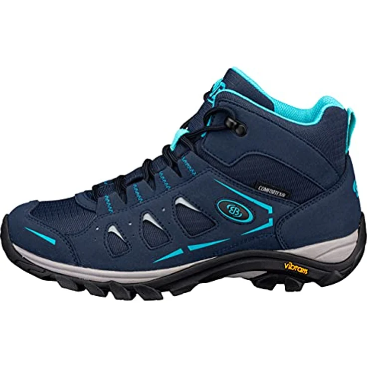 Brütting Mount Frakes High, Damen Wanderschuhe mit wasserdichter Comfortex-Klimamembrane, rutschfester Vibram-Laufsohle, Blau, Größe 38 – Bild 2
