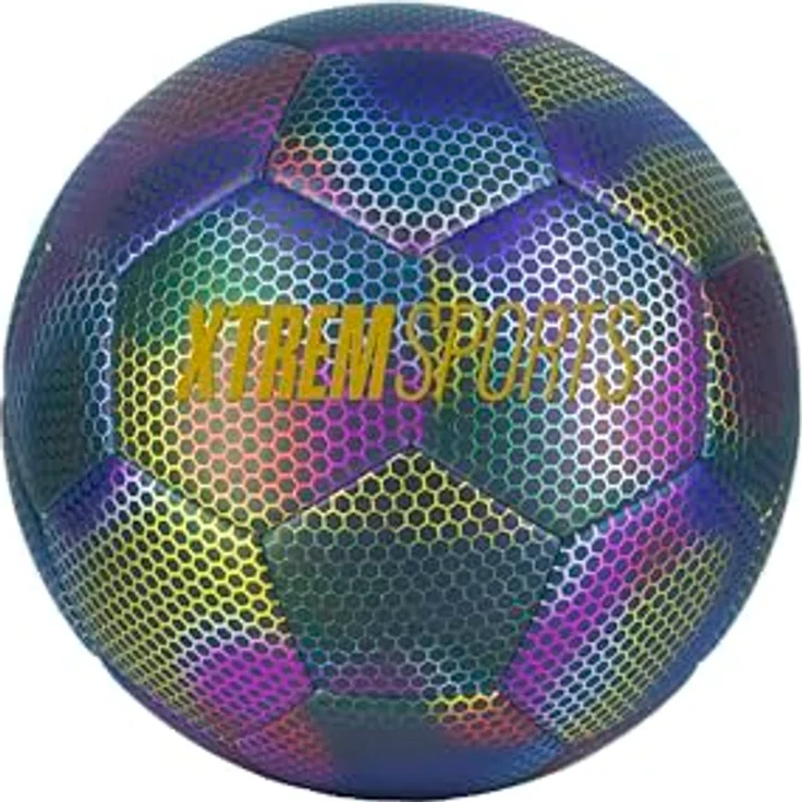 Magni Heimspiel Reflecty Ball, maschinengenähter Fußball mit 32 Paneelen, bunt und foto-reflektierend – Bild 3