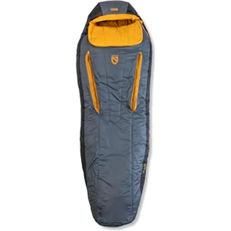 Nemo Equipment Forte Endless Promise Mens 35, Kunstfaserschlafsack 223 cm mit Primaloft RISE Füllung und Thermo Gill Ventilationssystem