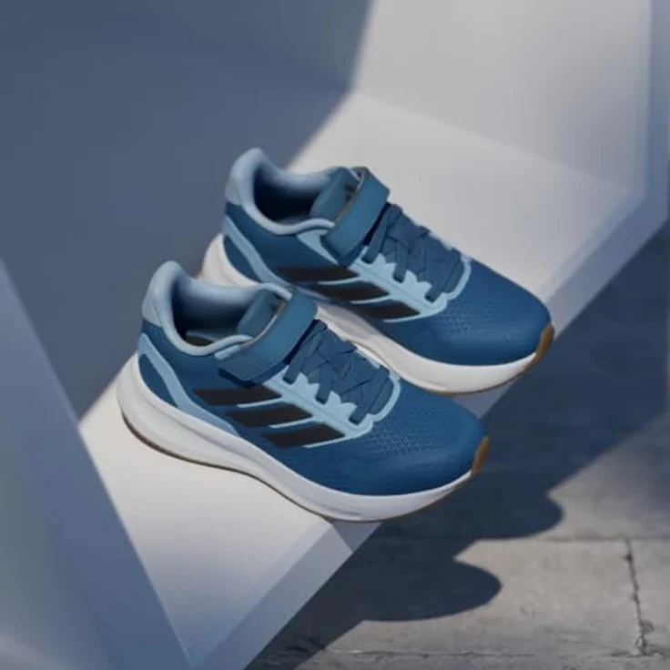 Adidas Runfalcon 5 Kids Schuh, leichter Laufschuh, einfach an- und auszuziehen, schwarz – Bild 10