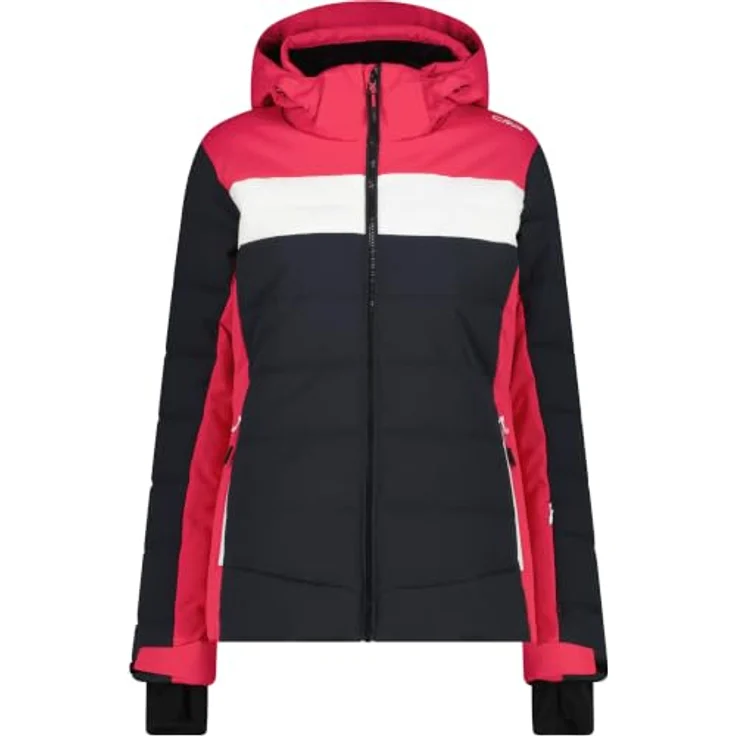 F.lli Campagnolo GmbH Woman Ski Jacket Zip Hood, gesteppte Skijacke aus Stretchgewebe, atmungsaktiv, wasser- und winddicht, antracite, Größe 42 – Bild 1