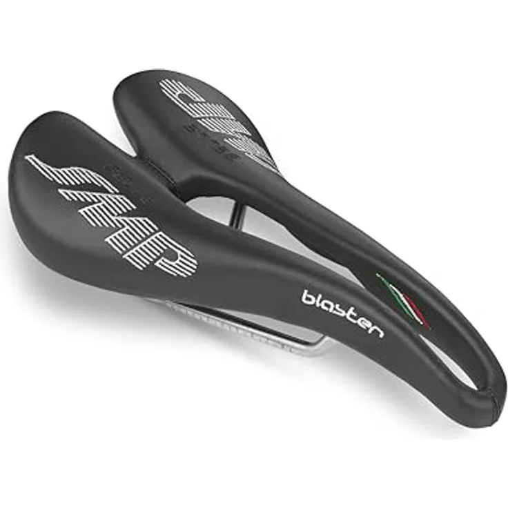 Selle Smp Blaster, Rennradsattel aus echtem Leder mit ergonomischem Design, 255g, für mittelbreite bis breite Becken – Bild 2