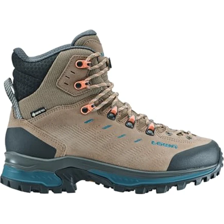 Lowa Randir GTX Mid Ws, Damen Wanderschuhe mit Gore-Tex-Membran und Gummisohle, Braun, Größe 39.5 – Bild 1