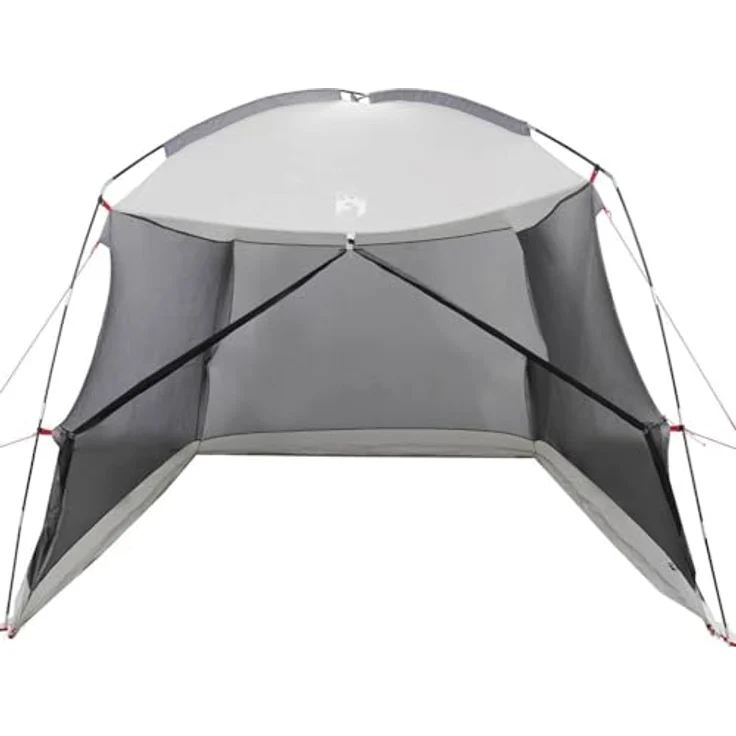 vidaXL Moskitonetz-Zelt mit Dach Grau 320 x 320 x 218 cm, UV-beständig, wetterfest, tragbarer Gartenpavillon – Bild 5