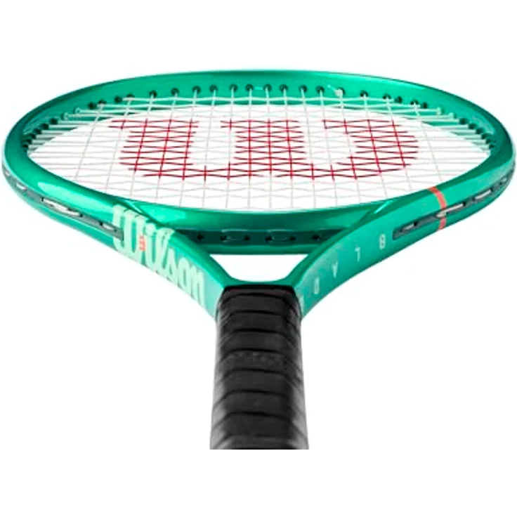 Wilson Blade 26 V10 Green, Tennisschläger mit 16X19 Saitenmuster, 270 Gramm, bespannt – Bild 4