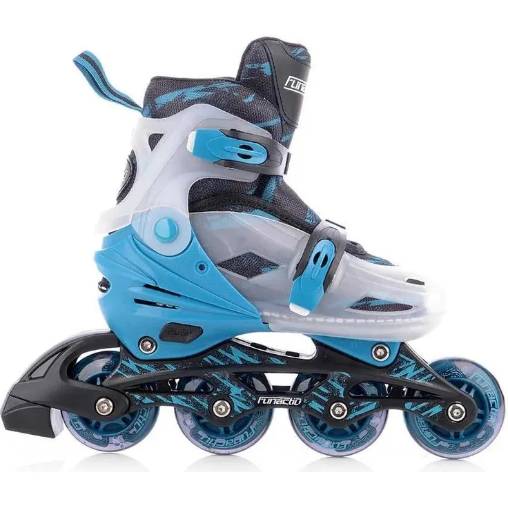 Tempish Adapt 4in1 Adjustable Kinder-Inlineskates, verstellbar EU 35-38, blau, Multifunktionalität für Inline, Quad und Eislaufen