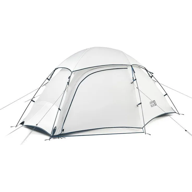 Naturehike Namiot Jim's Gear Bealock 2, Kuppelzelt für 2 Personen, schneeweiss, aus 15D Nylon, leicht und kompakt für Backpacking