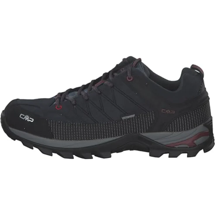CMP Campagnolo Rigel Low WP, Herren Wanderschuhe, wasserfest mit CMP Full On Grip Sohle, Größe 46, Blau – Bild 2