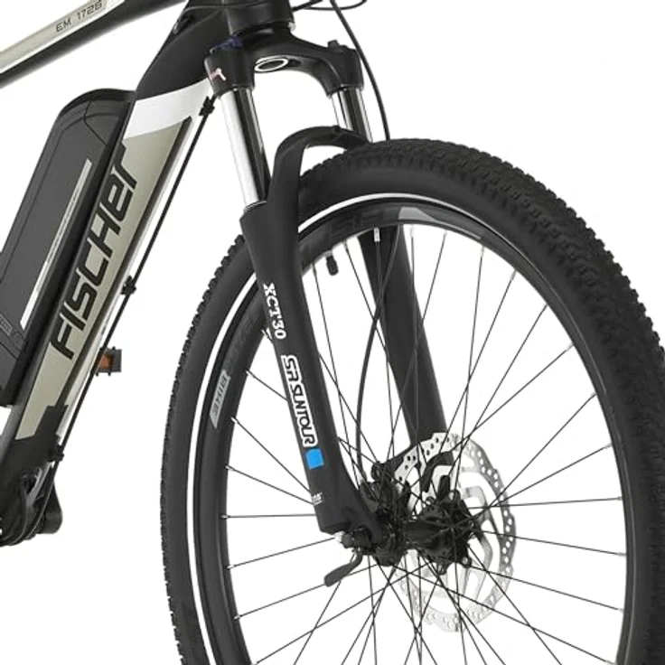 Fischer E-Mountainbike MONTIS EM 1726, Elektrofahrrad für Damen und Herren, RH 48 cm, Heckmotor 45 Nm, 48 V Akku, Schwarz – Bild 3
