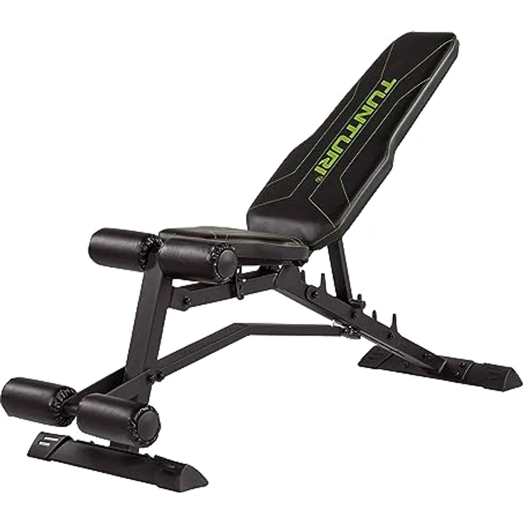 Tunturi Hantelbank UB80, verstellbar negativ, Bauchmuskeltrainer, Fitnessbank