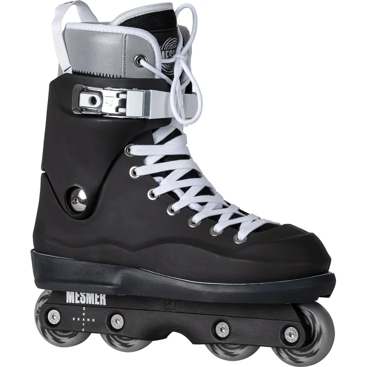 Mesmer TS3 Team Inline Skate, Schwarz, Premium 60mm Rollen, Kizer Fluid V Frame, Wicked ABEC 9 Kugellager, für aggressives Skating im Skatepark und Street