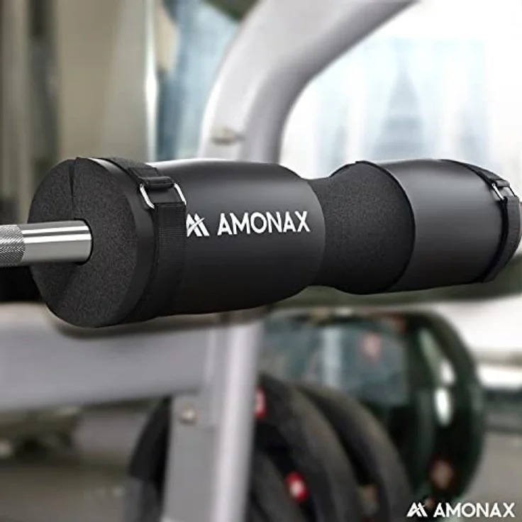 Amonax langhantel polster, extra dicke nackenpolster langhantel- Barbell Pad nackenschutz für hip thrust und squat, und andere Übungen, Fitness, Krafttraining für Männer und Frauen (Schwarz) – Bild 4