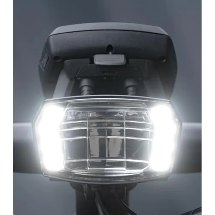 Trelock LS 990 Lighthammer Pro 250, E-Bike Fahrradlicht mit 250 Lux, automatischer Helligkeitssensor und Fernlichtfunktion, StVZO zugelassen – Bild 5