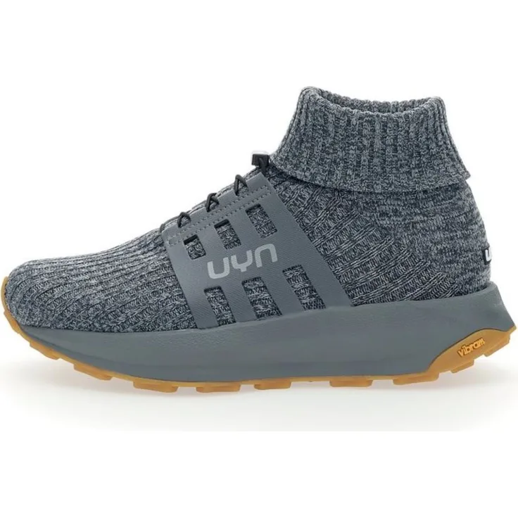 UYN Uynner Hero Shoes Man, Wanderschuhe Größe 46, wasserdicht und atmungsaktiv mit VIBRAM-Sohle, grau melange