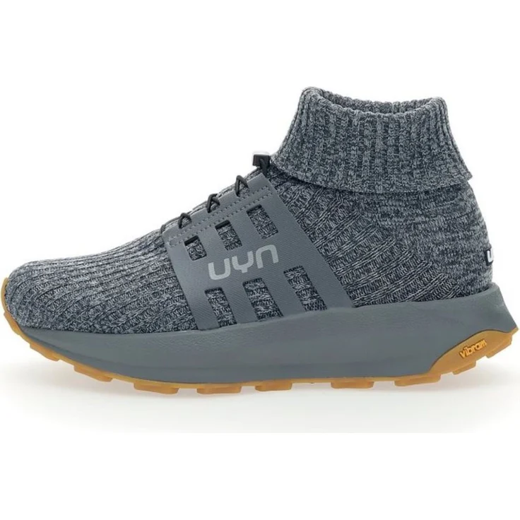 UYN Uynner Hero Shoes Man, Wanderschuhe Größe 46, wasserdicht und atmungsaktiv mit VIBRAM-Sohle, grau melange