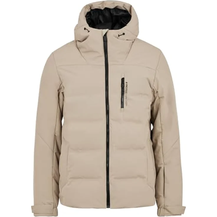 PROTEST PRTSUPERIOR24 Skijacke, wasserdicht 10.000 mm, atmungsaktiv 10.000 g/m²/24h, Slim Fit, BAMBOOBEIGE, Größe L – Bild 1