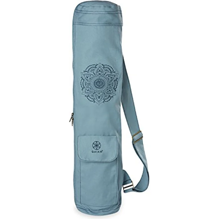 Gaiam Bestickte Cargo-Yogamatten-Tasche, Niagara, 76,2 cm L x 15,2 cm Durchmesser, mit verstellbarem Schultergurt und Stauraum für Yoga-Utensilien – Bild 2