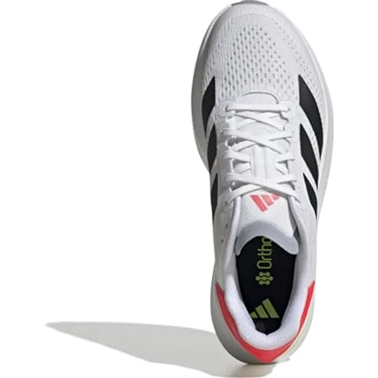adidas Duramo Speed 2, Laufschuhe mit Lightstrike-Dämpfung und atmungsaktivem Mesh-Obermaterial, Weiss, Größe 41 1/3 – Bild 8