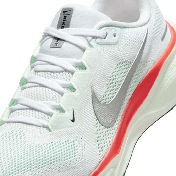 Nike Pegasus Herren Laufschuhe, Weiß, Größe 8, atmungsaktives Mesh, ReactX-Dämpfung, abriebfeste Laufsohle – Bild 9