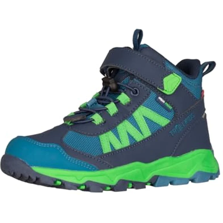 TROLLKIDS Tronfjell mid, Wasserdichter und atmungsaktiver Wanderschuh mit verstärkter Zehenpartie, Schnellschnürung und reflektierendem Element, schwarz – Bild 1