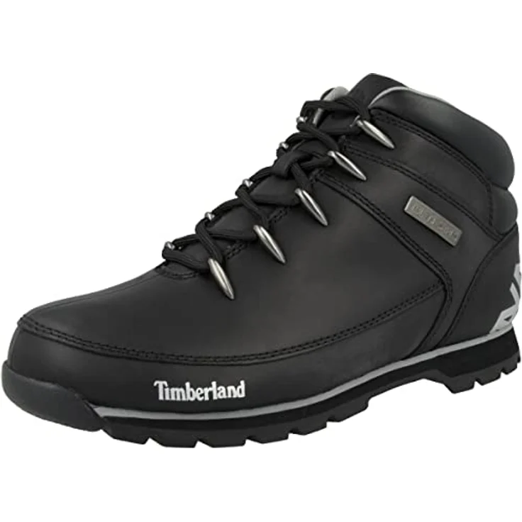 TIMBERLAND Euro Sprint Hiker, Wanderschuhe aus Glattleder mit EVA-Dämpfung, Schwarz, Größe 45 – Bild 4