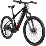 ZÜNDAPP Z898 E-Bike, 27,5 Zoll Hardtail MTB mit 250 W Ananda Motor, 10 Gang Shimano Deore, 540 Wh Akku, schwarz/rot, 48 cm