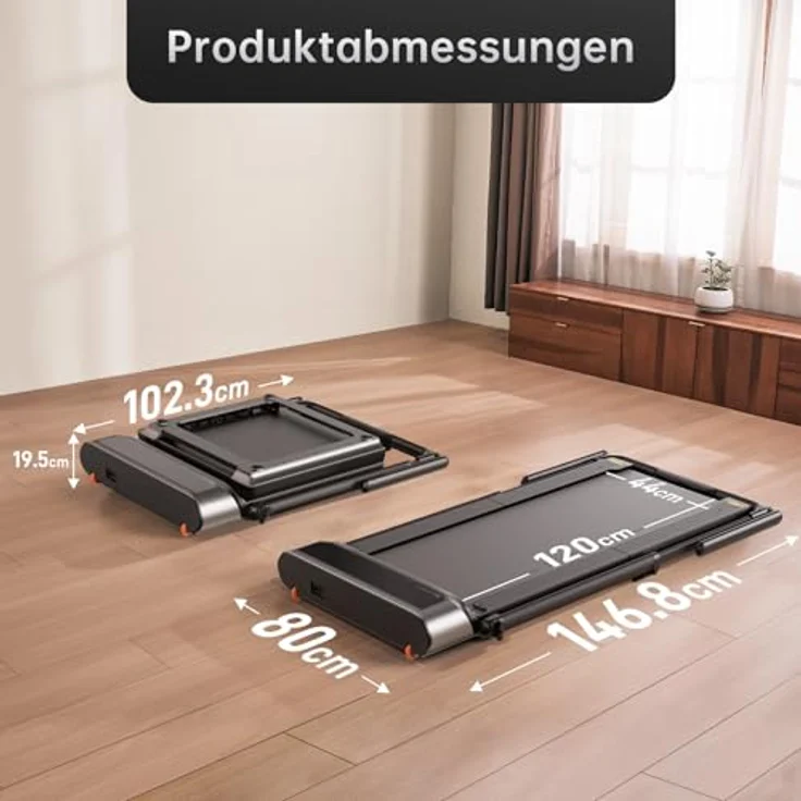 WalkingPad R3 Hybrid+, Laufband Klappbares für Zuhause 1-12km/h, Fernbedienung und LED-Anzeige, APP & Tablet Holder, Ultra-LEISER mit Doppelter Stoßdämpfung, Apple Watch Verbindung, Keine Montage - WALKINGPAD – Bild 7