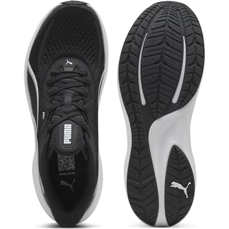 PUMA Skyrocket Lite 2 Laufschuhe für Erwachsene, ultraleichte Dämpfung, Softfoam+ Innensohle, Schwarz-Weiß-Silber Metallic – Bild 4