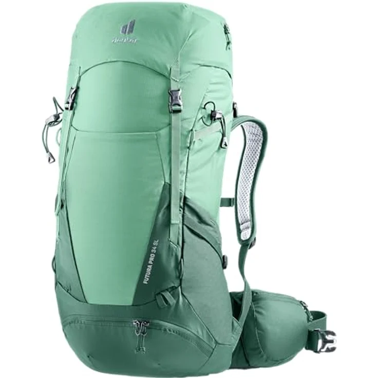 deuter Futura Pro 34 SL Damen Wanderrucksack, Aircomfort Netzrücken-System, SL Women's Fit, Vorrichtung für Trinksystem – Bild 1