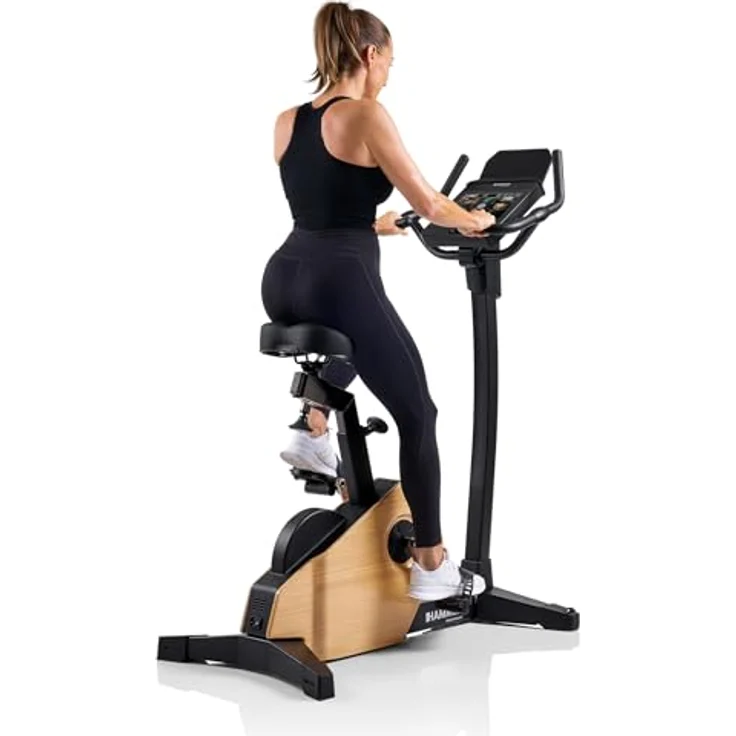 HAMMER Ergometer Spheris 4.0 NorsK, Echtholz-Design, 10 kg Schwungmasse, 10,1″ Touchdisplay, kompatibel mit Kinomap und Zwift, bis 180 kg belastbar – Bild 5