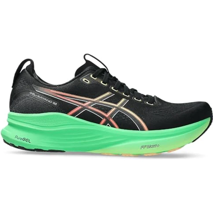 Asics GEL-KAYANO 32, Herren Laufschuhe mit hoher Dämpfung und atmungsaktivem Obermaterial, schwarz – Bild 7